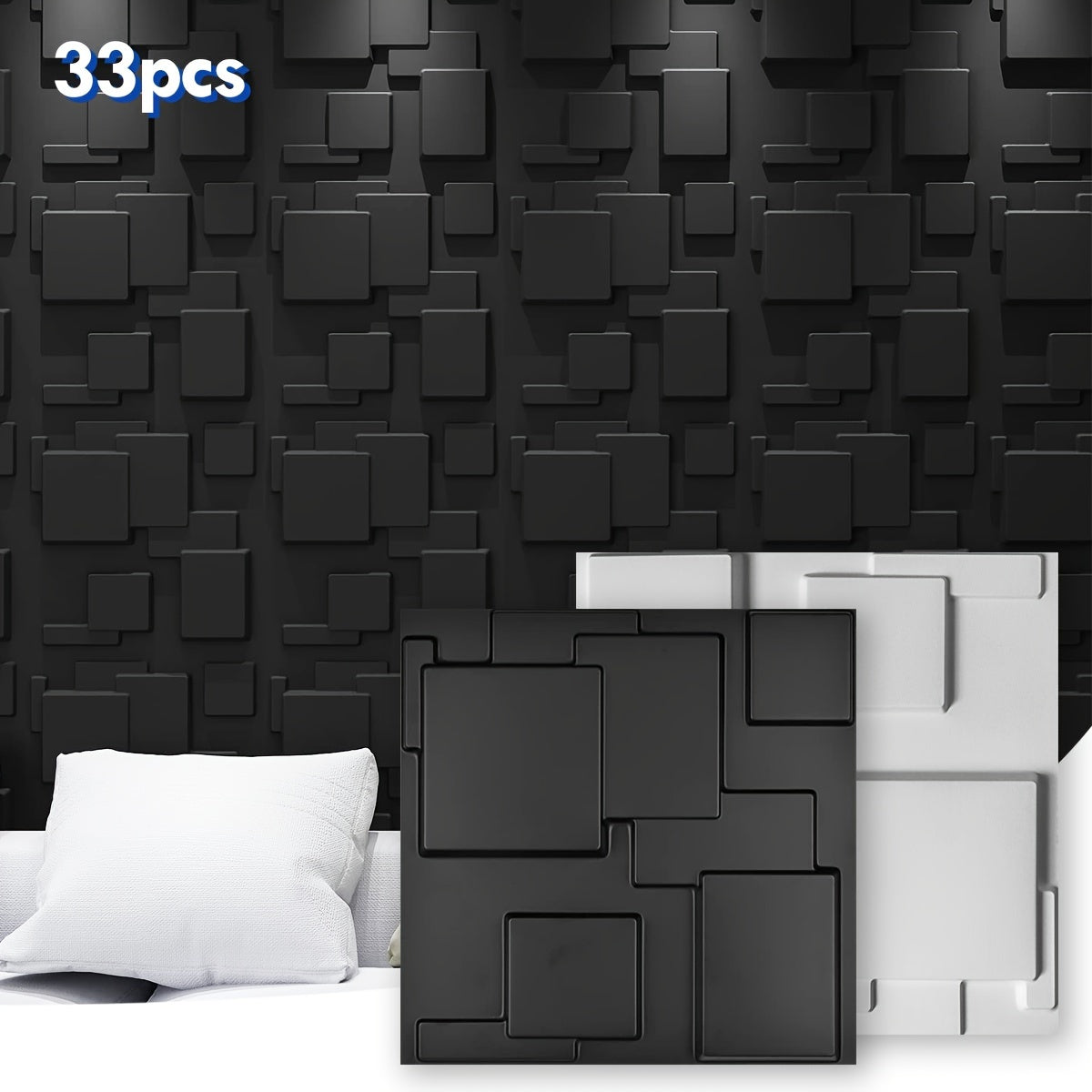 33 komada 3D zidnih panela PVC zidni paneli imitacija kamena za dekoraciju unutranjih zidova 118 ina X 118 ina 30 cm X 30 cm za dekoraciju unutranjih zidova u dnevnoj sobi spavaoj sobi kuhinji TV pozadina dekoracija zidova zid sa logotipo